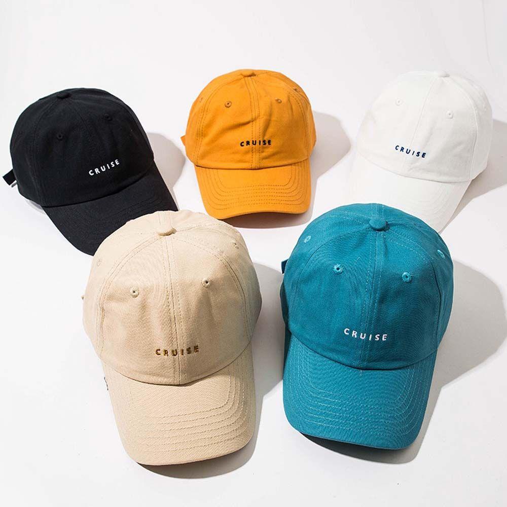 Trendy Adjustable Male Letter Hip-Hop Simple Embroidery Sport Caps Sun Hat Baseball Cap