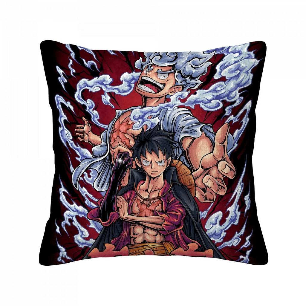 Pillow Cover With Roronoa Zoro One Piece Design Decorative Pillowcase For Anime Fans For Bedroom Sofa Living Room Home Decor