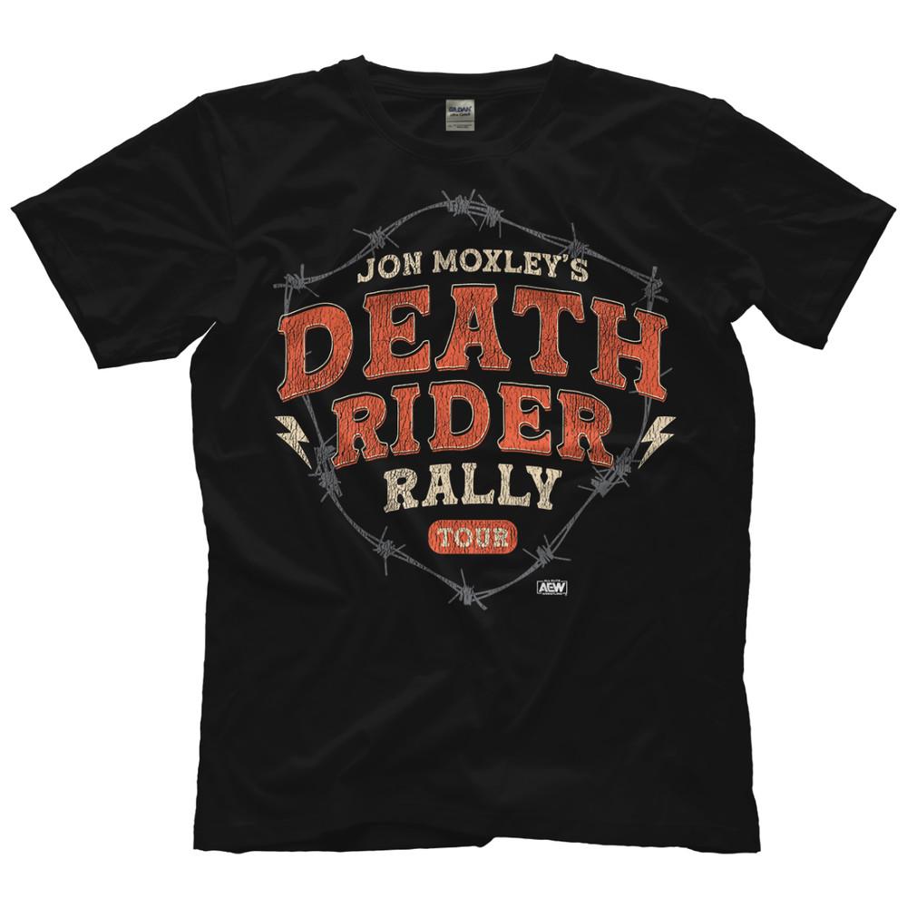 Jon Moxley  Death Rider Rally Tour AEW Official TShirt Unisex T-Shirt M