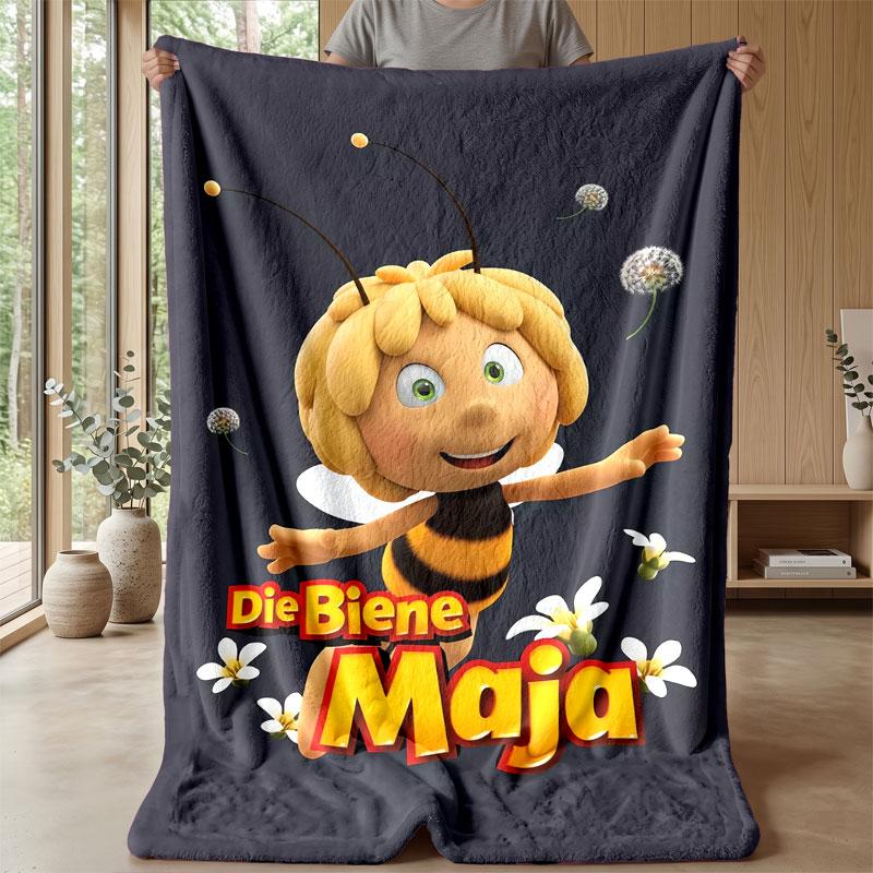 Weiche Flanelldecke Leicht Gemütlich Schlafzimmer Wohnzimmer DeckeDie Biene Maja