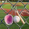 PU Leather Bag Hanging Personalized Baseball Pendant Funny Car Key Ring  Sporty Accessories