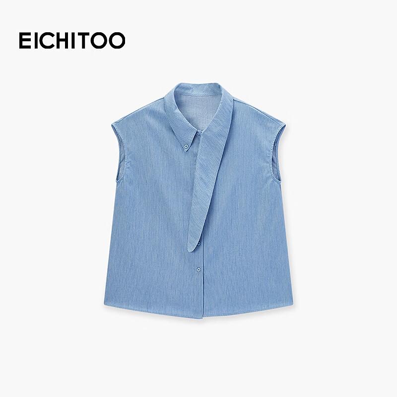 EICHITOO Women s Striped Chiffon Blouse M