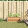 Raised Bed Light Brown 98 X 50 X 36 Cm Galvanized Steel