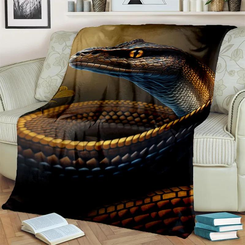 Gothic Snake Serpent Python Viper Blanket,Soft Throw Blanket for Home Bedroom Bed Sofa Picnic Travel Office Cover Blanket Kids