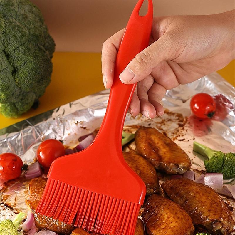Large Wide Silicone Oil Brush Non-Stick Heat Resistant Barbecue Bread Pastry Baking Brush Kitchen Cake Bbq Baking Tools