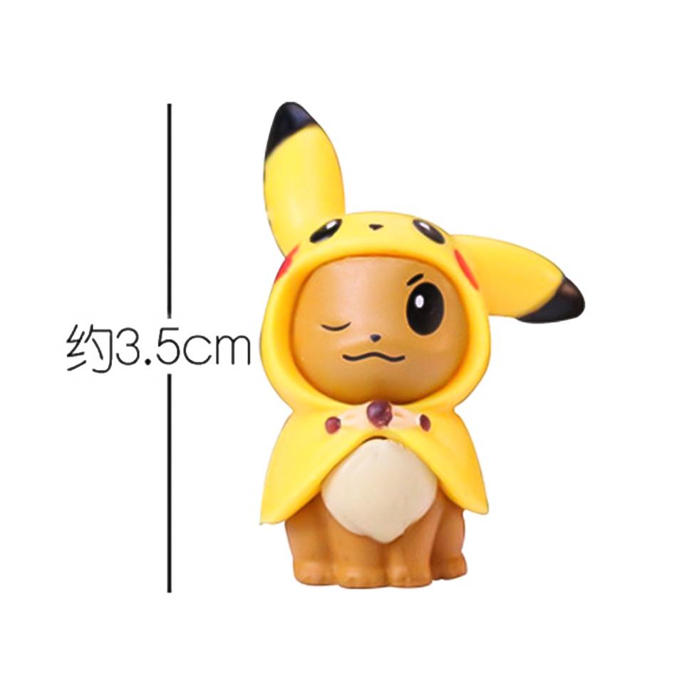 6/8pcs/set Pokemon Pikachu Figures Model Collection 2-4CM Pokémon Anime Figure Toy Dolls Kawaii Girl Boy Birthday Gifts
