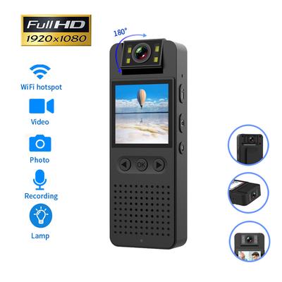 1080P FHD CS06 Infrared Night Vision Mini Camera with LED Screen Small Camcorder Bodycam Police Cam Bike Camera