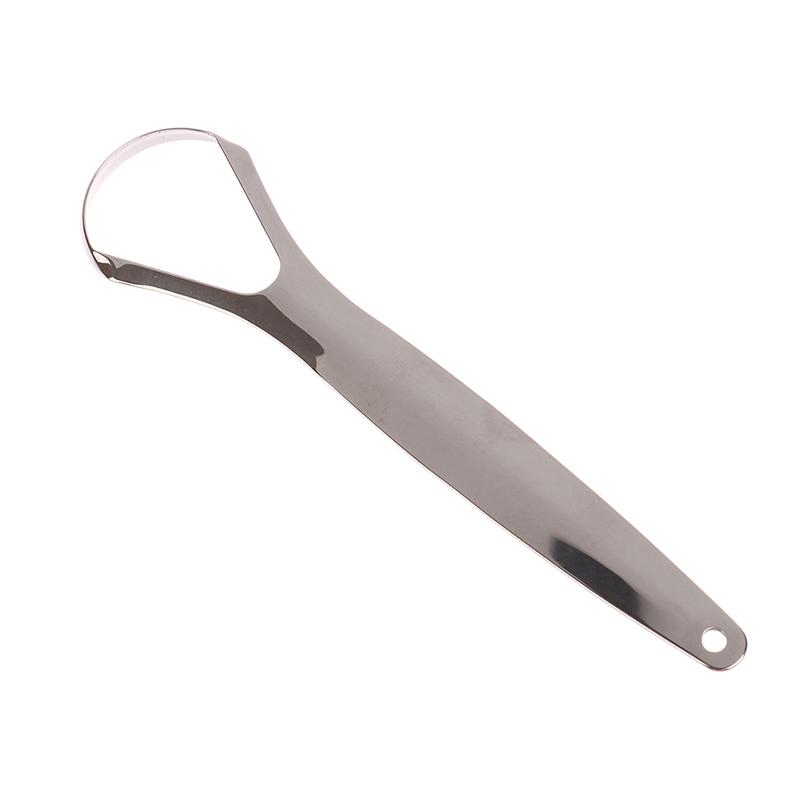 Stainless Steel Tongue Scraper Tongue Metal Cleaner Dental Oral Care Tool