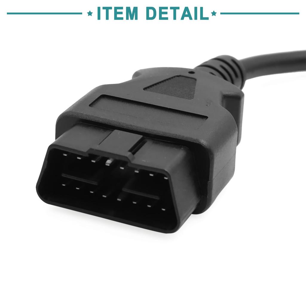 ACROPIX Universal 30cm 16 Pin OBD2 Diagnostic Female Adapter -