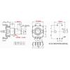 2PCS 360-Degree Pulse Potentiometer EC11 Encoder 30-Bit Range 15 Pulse Code Switch 18MM Handle Length