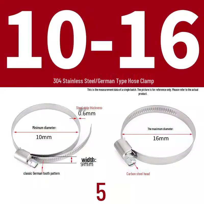 Alliance 304 Stainless Steel German Style Hose Clamp