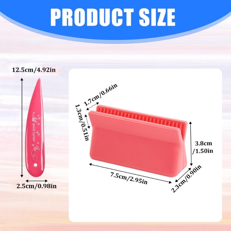 Multipurpose Sewing Marker Set Includes Chalk Line Wheel And Pressing Tool For Fabric Marking