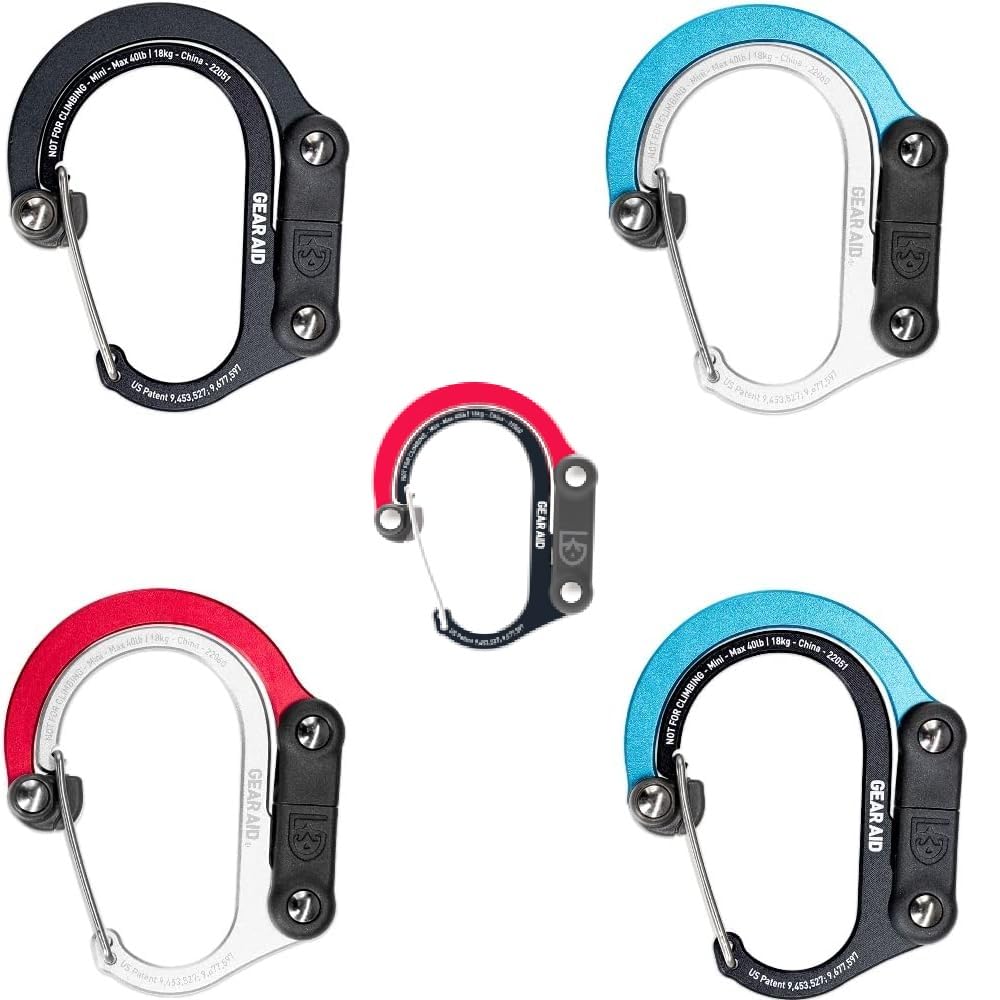 

HERO CLIP MINI Крючок-подвеска с задним креплением Статическая нагрузка 18 кг Тип карабина (Красный и черный)