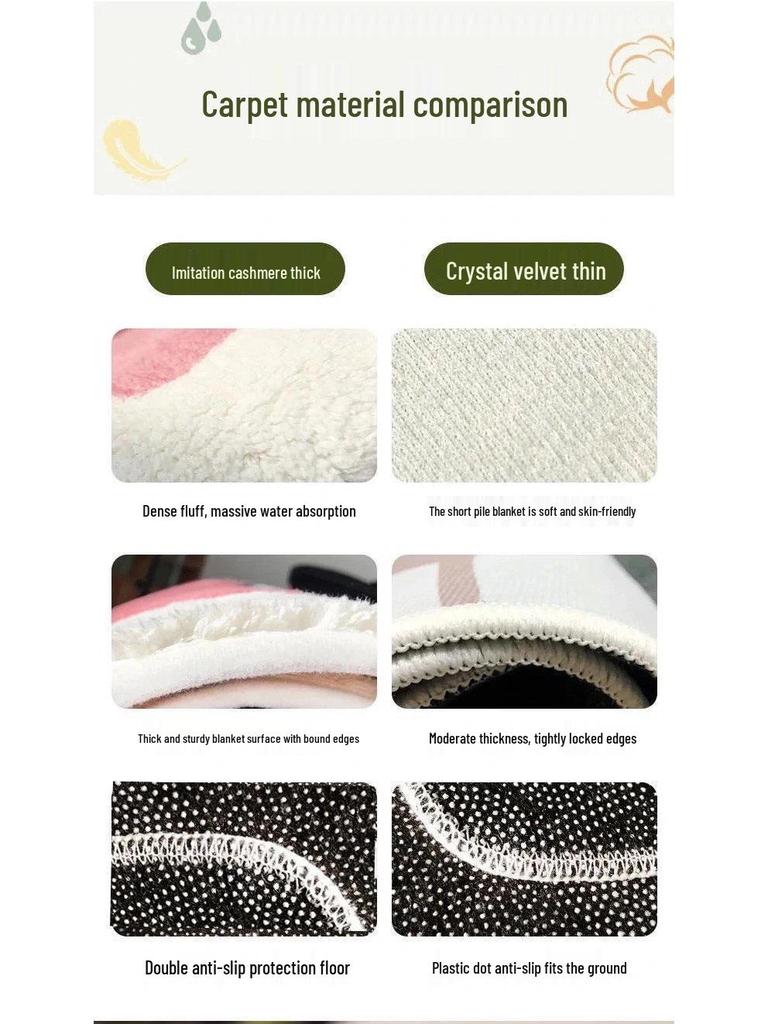 Eleganter Moderner Minimalistischer Luxus Fleckenabweisender Wohnzimmerteppich - Pflegeleicht, Große Fläche, Vielseitig für Schlafzimmer oder Bettseite.