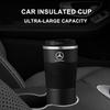 Autocollant de Voiture 500ml Gobelet à Café en Acier Inoxydable Tasse Thermos Tasse Thermique Portable de Voyage Pour Mercedes Benz Classe B/C/E/S Classe A