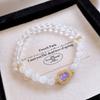 White Marble Optimized Crystal Gourd Beaded Bracelet Fashionable Light Luxury New Chinese Bracelet Versatile Niche Temperament Jewelry