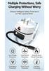65W PD Fast Charger with Retractable Cable & Foldable Plug for Super Fast Mobile Charging