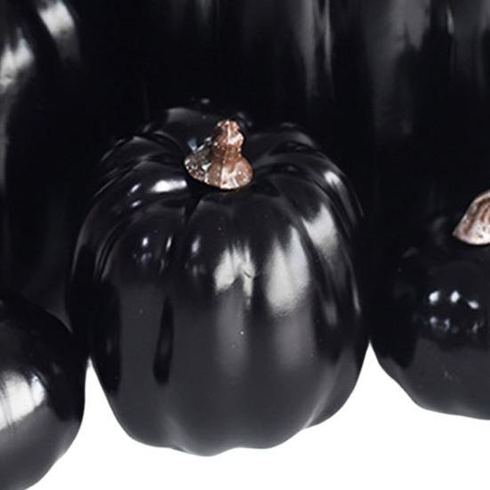 7Pcs Artificial Pumpkin Fall Decoration Thanksgiving Halloween Harvest Festival Foam Faux Pumpkin Ornament Assorted Size Fake Vegetable Party Decor
