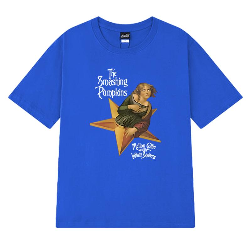 90S Album Mellon Collie and The Infinite Sadness T shirts Men Women The Smashing Pumpkins short sleeve T-shirt Unisex Cotton Top