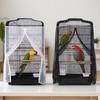 1PC Zippered Parrot Cage Mesh Cover Dust Breathable Design for All Cage Shape Reusable Pet Parrot Bird Cage Cover for Home Decor