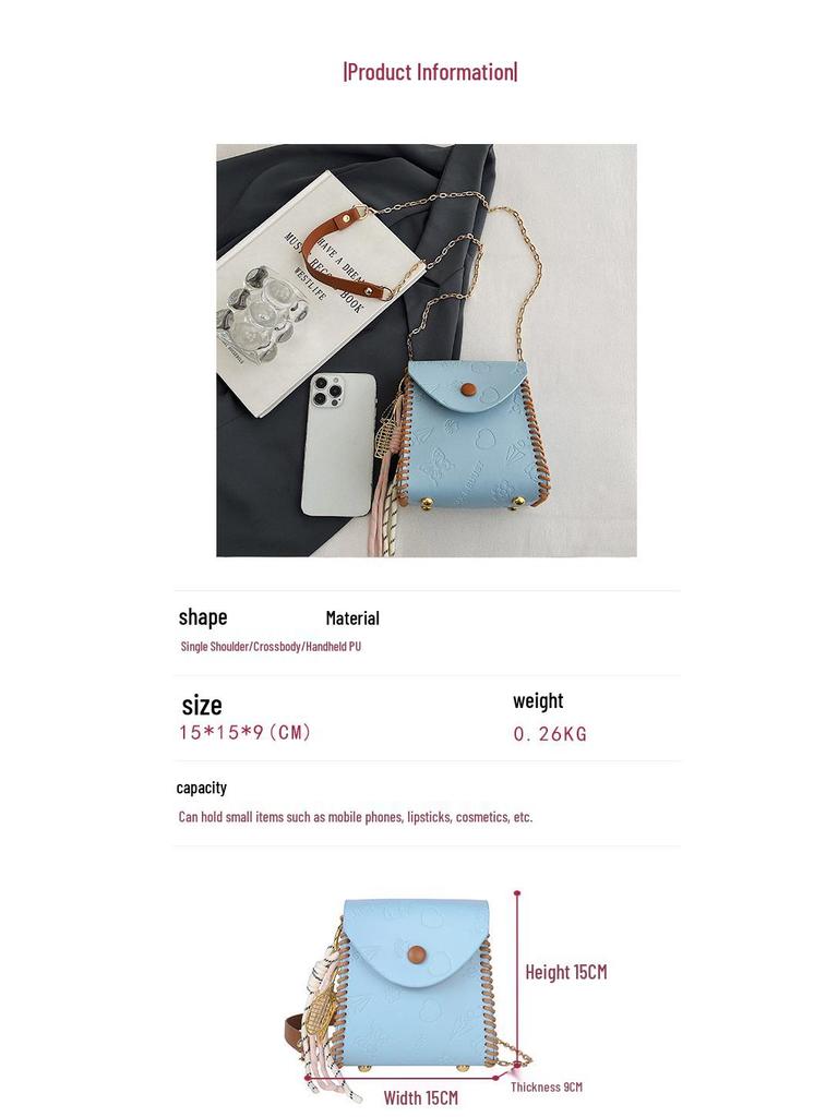 Zestaw DIY Kolorowy Mini Portfelik na Monety i Telefon Torba Crossbody dla Kobiet