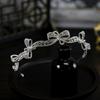 Korean Style Simple Small Fresh Exquisite Bow Bride Wedding Crown Tiara Crown Tiara Hair Accessories