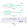 Food Grade Silicone Spatula Set Resistant Non-Slip Soft Head Saving For Non-Stick Safe Pans Col P5O3