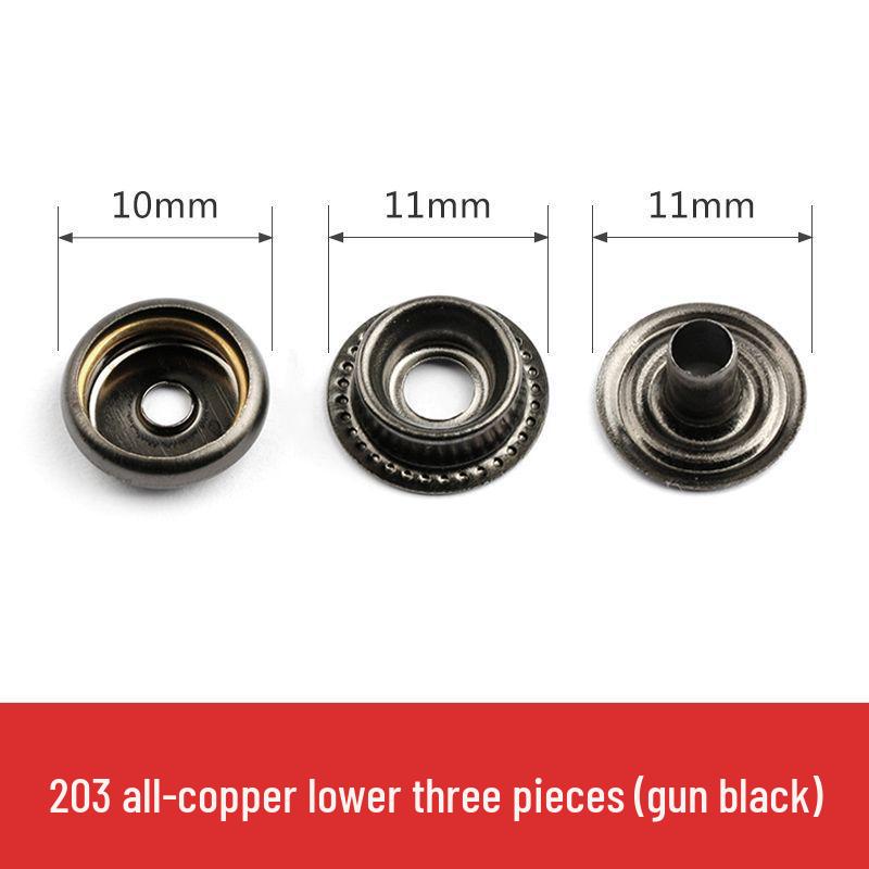 Metal Snap Buttons for Clothing: No-Sew Hidden Snap Accessories for Jackets, Studs, and Mother-Child Buttons.
