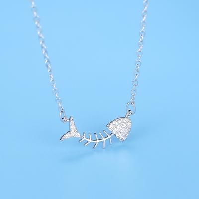 Fish Bone Necklace Women's Jewelry Fashion Personality Hot Selling Women's Collarbone Chain Jewelry Creative Jewelry