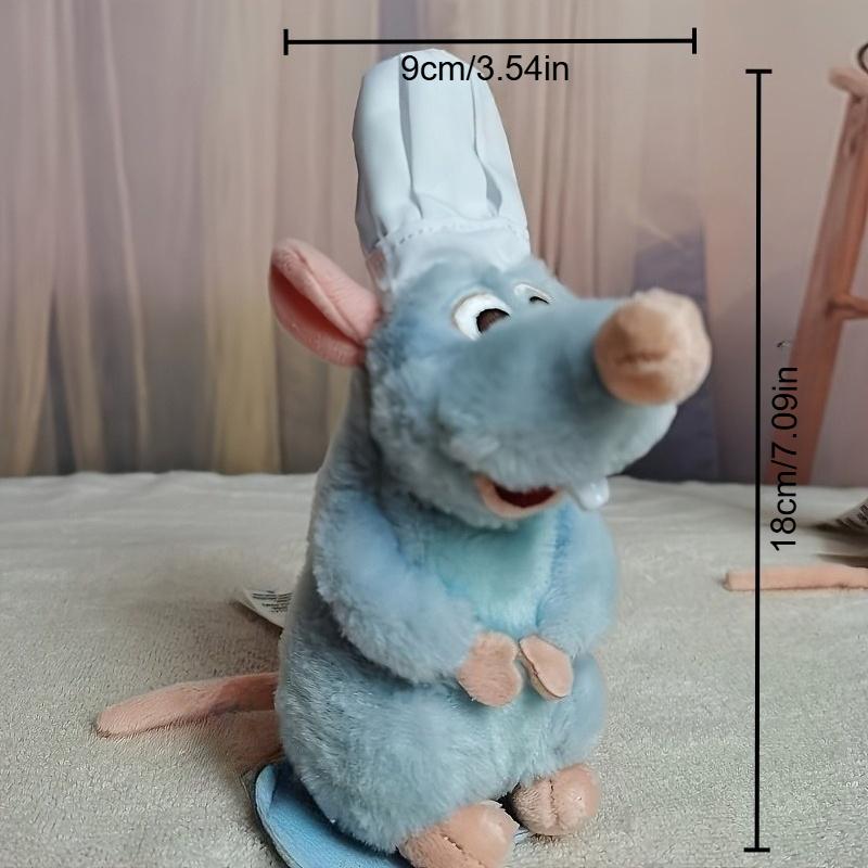 Cooking Mouse King Plush Mouse - 7Inch Soft Polyester Blend 3D Cartoon Design, Cute Chef Hat & Accents, Party Decor, Home & Office Accessory