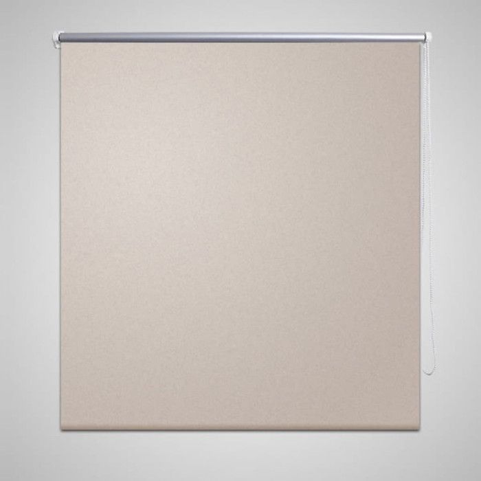 Blackout Roller Blind 120 X 230 Cm Beige 240162