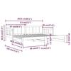 VidaXL Lit coulissant Bois de pin solide 2x(90x200) cm 820282