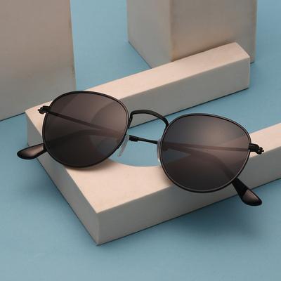 Occhiali da sole Uomo Occhiali da sole esagonali Uomo Donna Occhiali da pesca con montatura in metallo Occhiali grigio oro Lentes De Sol Hombre