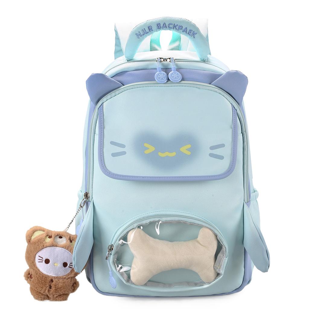 Schoolbag Backpack Japanese Printed Cute Girl Backpack Transparent Large Capacity College Style Campus Class Student School Bag