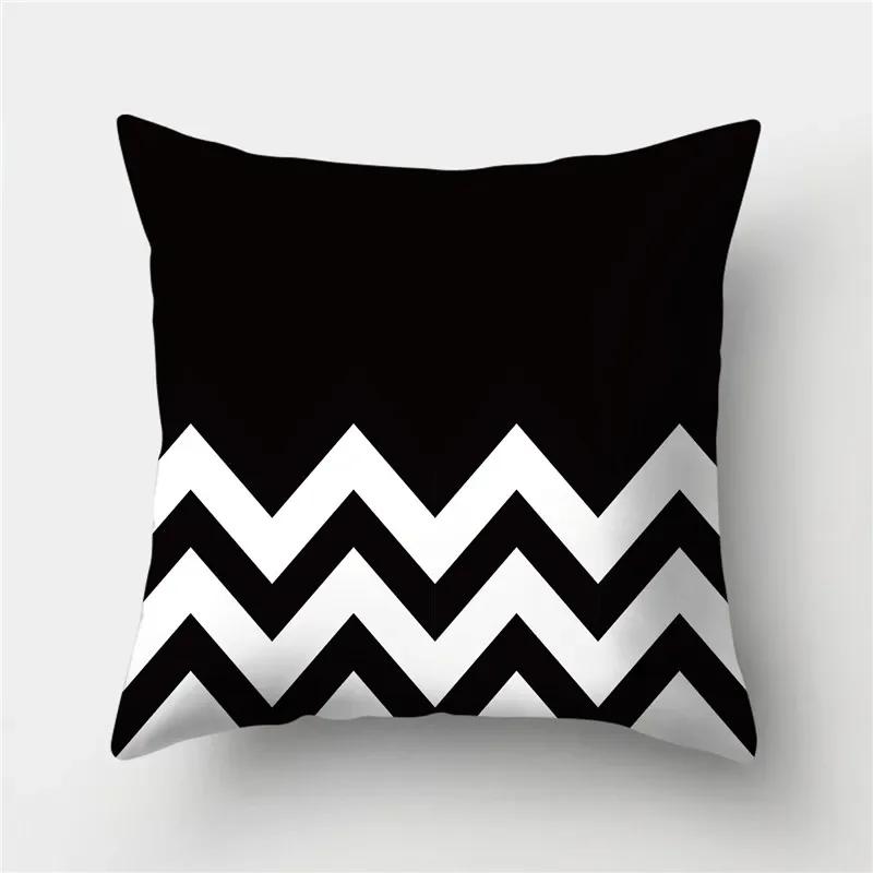 Gold Black Geometric Cushion Cover Polyester Decorative Sofa Cushions Pillow Covers Throw S   Cases Home Decor