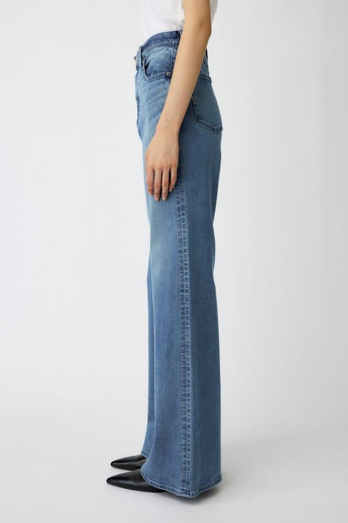 Moussy Damen Fortgeschrittene Lange Schlag-Jeans, Größe 27, Blau, 010IAA12-3071