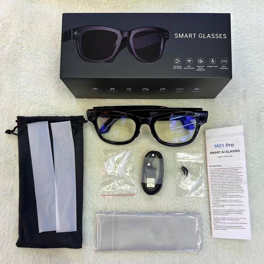Bluetooth Calls Smart Glasses And Music Connection AI Intelligent Translation Conversation Camera M01pro Sunglasses