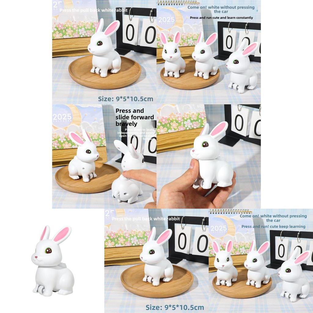 Childrens Plastic Rabbit Inertia Toy With Pushback Animal Car For Early Learning And Play
