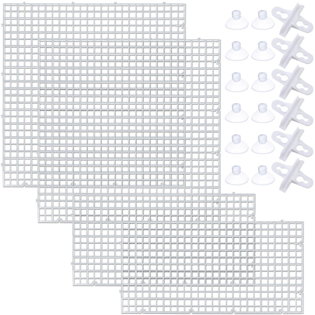 1Set Durable Plastic Fish Grid Divider Holder Fish Tank Tray Egg Crate Aquarium Tank Filter Bottom Isolate Pane