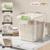 Wheeled Airtight 30-50 Jin Rice & Flour Storage Container - Insect & Moisture-Proof, Food Grade
