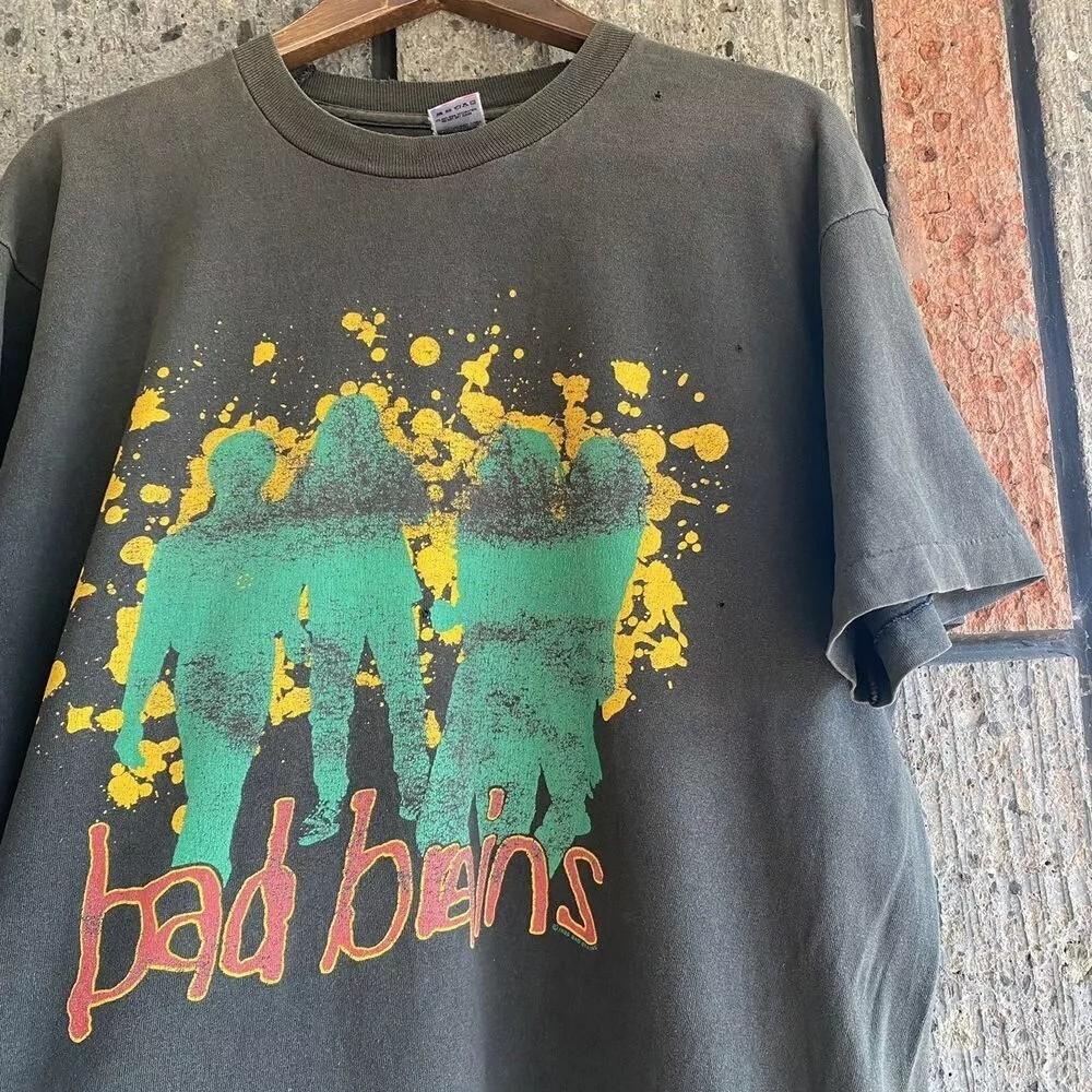 1989 Bad Brains Quickness Tour Band Concert Black Unisex Tshirt Reprint S-5XL Unisex T-Shirt S