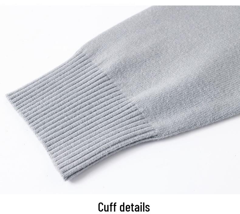 2025 Spring & Autumn Knitted Sweater for Middle-Aged Women: Loose, Round Neck Pullover for Ages 50s-60s