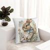 Easter Rabbit Pillow Cover Egg Retro Cute Funny Pillow Case Soft Custom DIY Cushion Cover Pillowcases For Sofa Car Home Decor