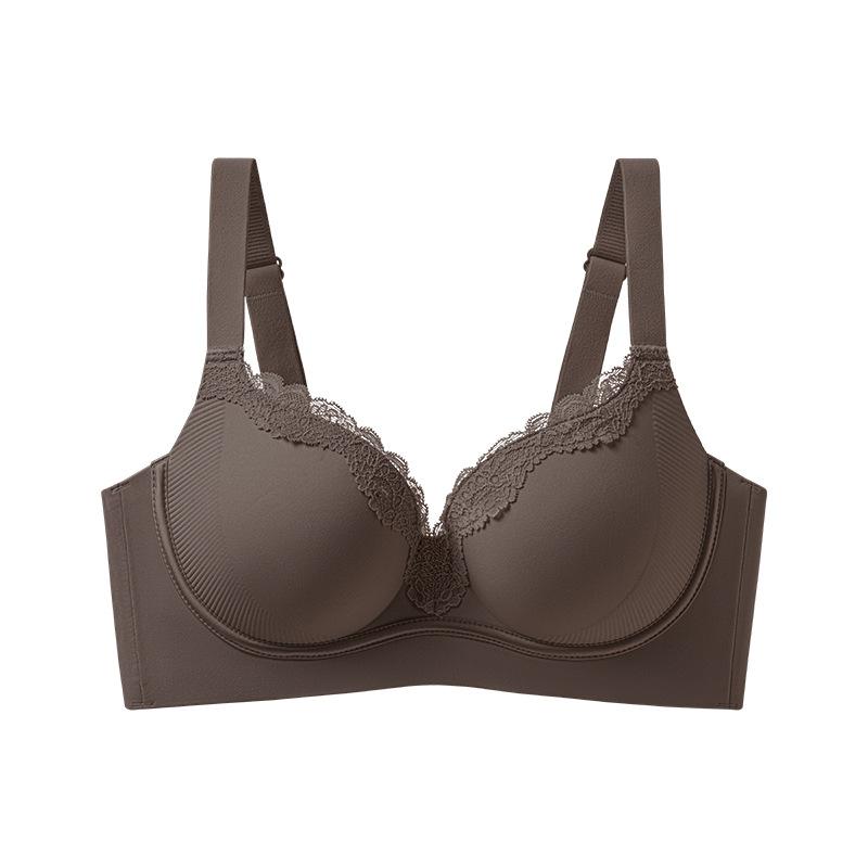 

Lift and shape women s lace, comfortable and breathable, no steel ring to gather, upper support, sub-breasts, bra to gather without traces 95b(recommended 75-82.5kg )