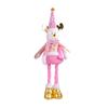 Christmas Gnome Plush Doll Retractable Legs Santa Claus Snowman Elk Ornament Adjustable Standing Figurine Decoration