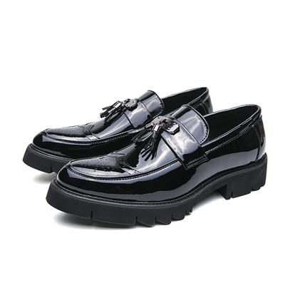 Fashion Leather Shoes Man Casual Loafers Luxury Design Slip On Male Dress Shoes Leisure Style Big Size Good Wear-resistant Sole