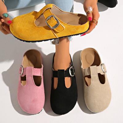 Mode Damen Pantoletten Schuhe 2025 Neue Outdoor Sommer Sandalen Damen Trend Clogs Plateau Hausschuhe Damen Strand Flach Baotou Slides Damen