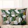 1 Pieces Modern Patterned Throw Pillows Green White Yellow Polyester Pillowcase, Sofa Decorative Cushion Cov Headboard Pillow