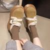 Women's soft elastic thick soles winter warm cold padded snow boots non-slip wear outdoor leisure sports velcro cotton shoes