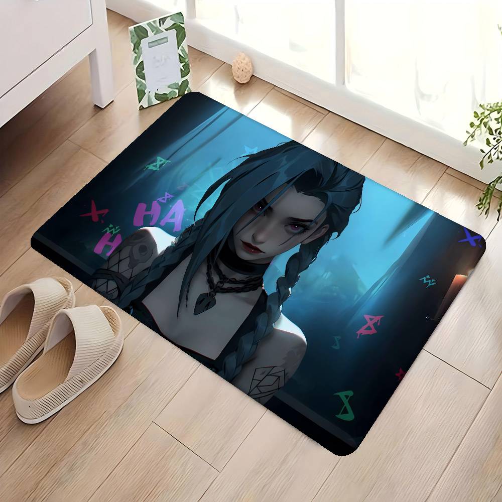 1PC Anime J-Jinx Game Kitchen Mat Kids Room Bedroom Decoration Balcony Anti-Slip Doormat Living Room Alfombra